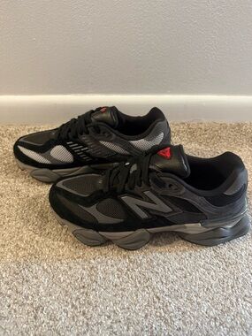 New Balance 9060 Black and Gray Athletic Sneakers